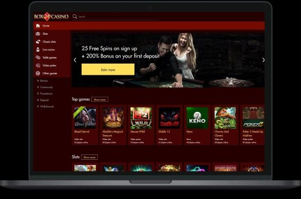 Box24 Casino Desktop